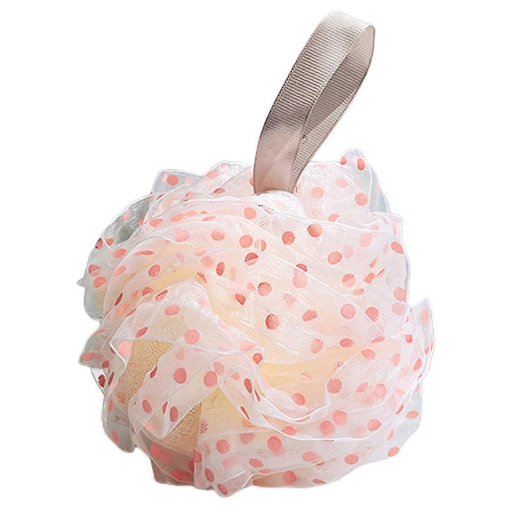 Exfoliating Back Scrubber Bath Ball PE Material For Bathing Supplies Round Shape Fine Mesh 1Pcs