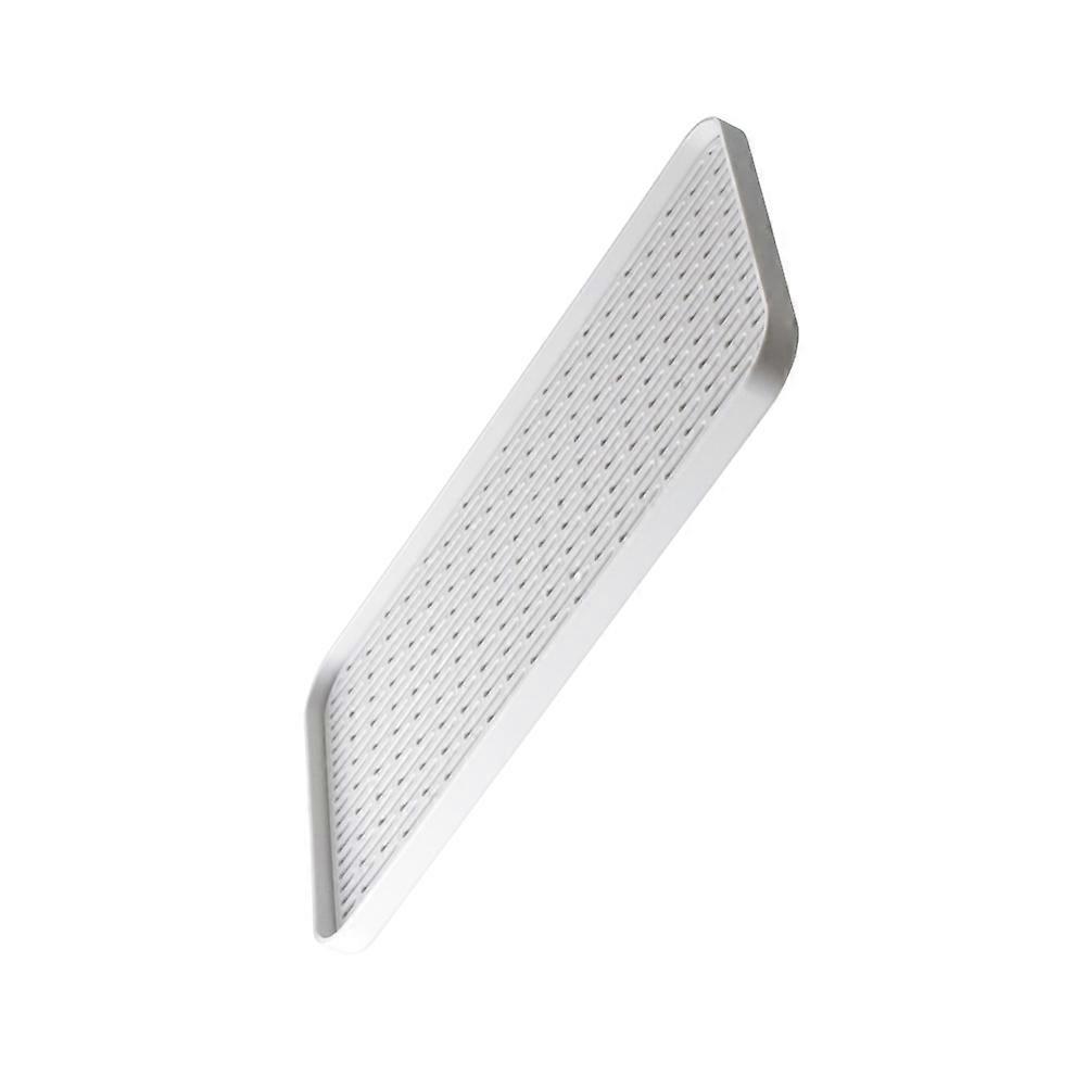 1 قطعة صينية تصريف مستطيلة مزدوجة الطبقة لشاي غرفة المعيشة