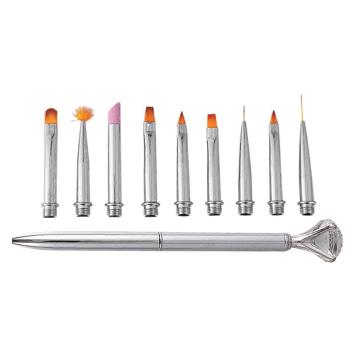 Manicure Diy Projects Nail Brush Replacement Pen Professionals Drawing Patterns 14.5X2X1cm 1Set