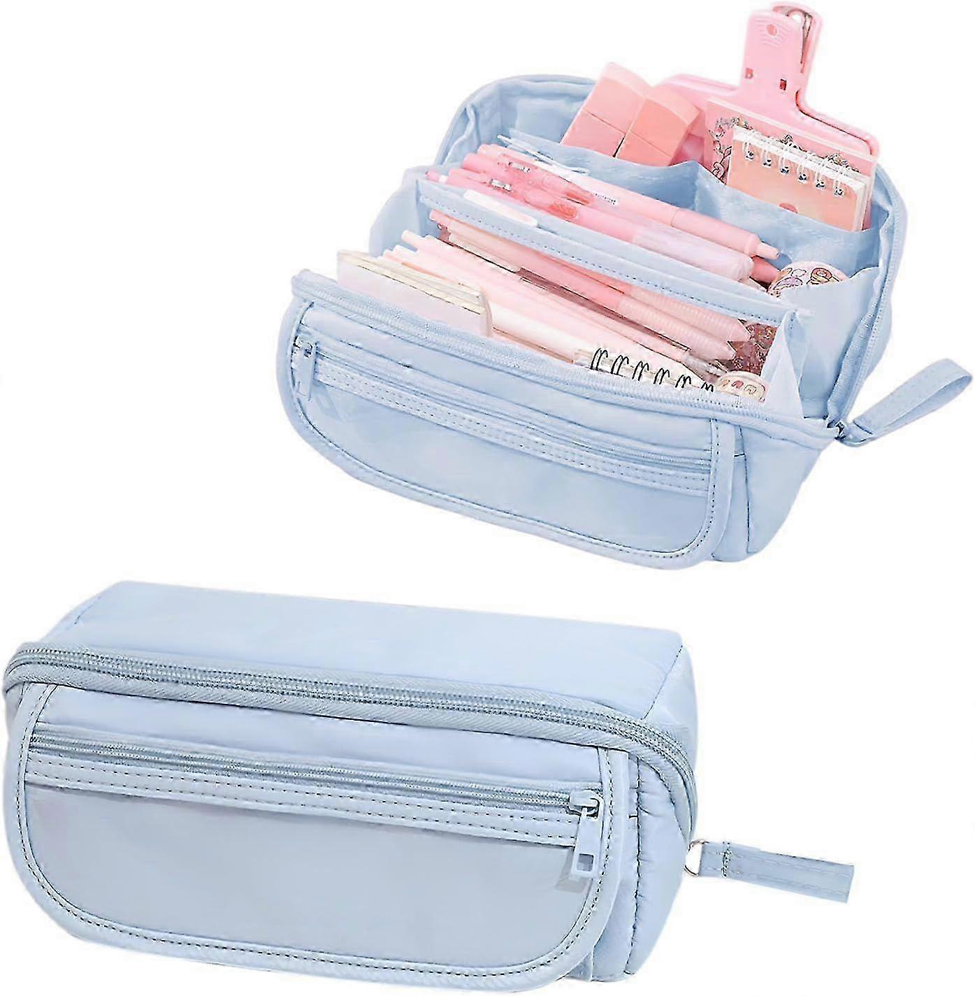 Large Capacity Pencil Case with 9-Layer Storage, Multifunctional Pen Bag for Kids, Aesthetic Design Suitable for All