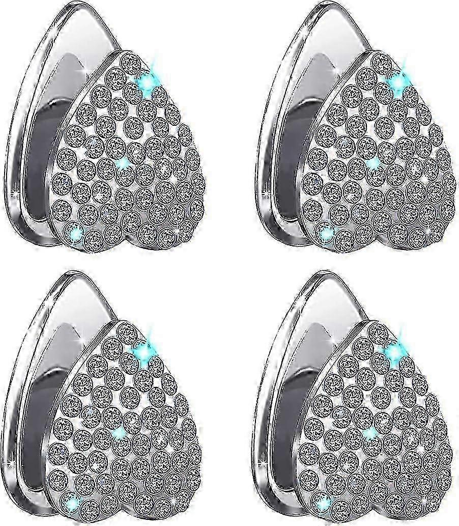 Rhinestone Car Adhesive Mini Hooks, 4-Pack Cute Mask Hanger Hooks������ijƷ��
