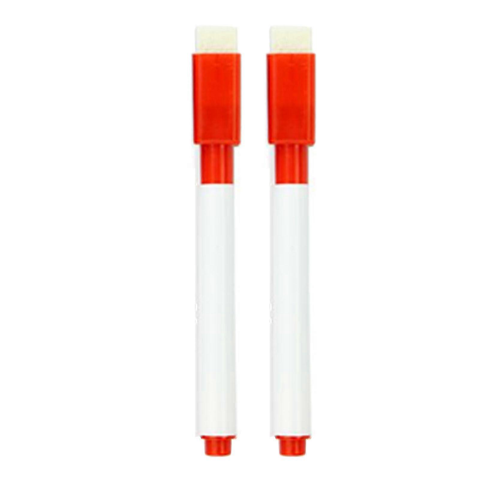 Magnet Fine Tip Whiteboard Marker, Dry Erase, Odorless, Builtin Eraser, Red