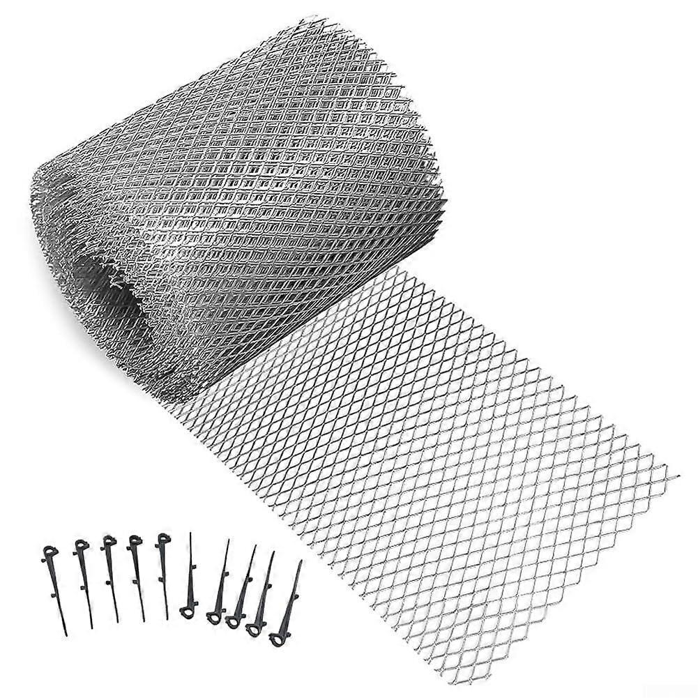 6.1m aluminum gutter guard, cuttable, for leaf debris protection, easy tall (127x6.1)