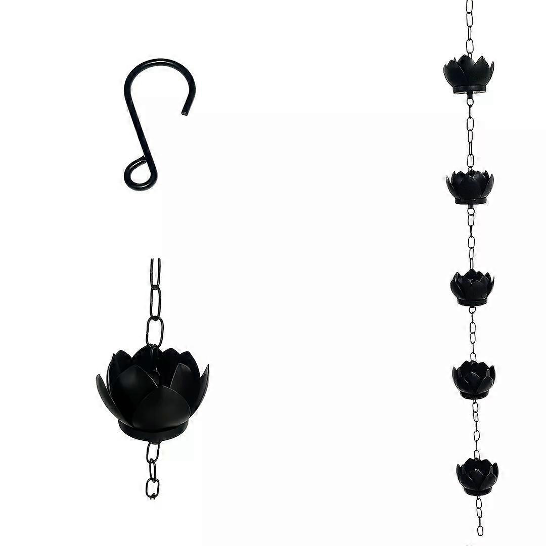 Nagy lótusz alakú kerti esőlánchoz 5 csésze kampóval