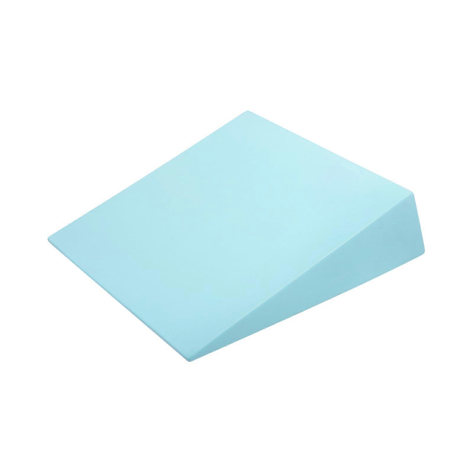 Slant Board, large yoga foam wedge, squat wedge, nonslip, improves squat form, 32.5 x 30 x 9 cm, ideal for yoga and gym, for men and women blue