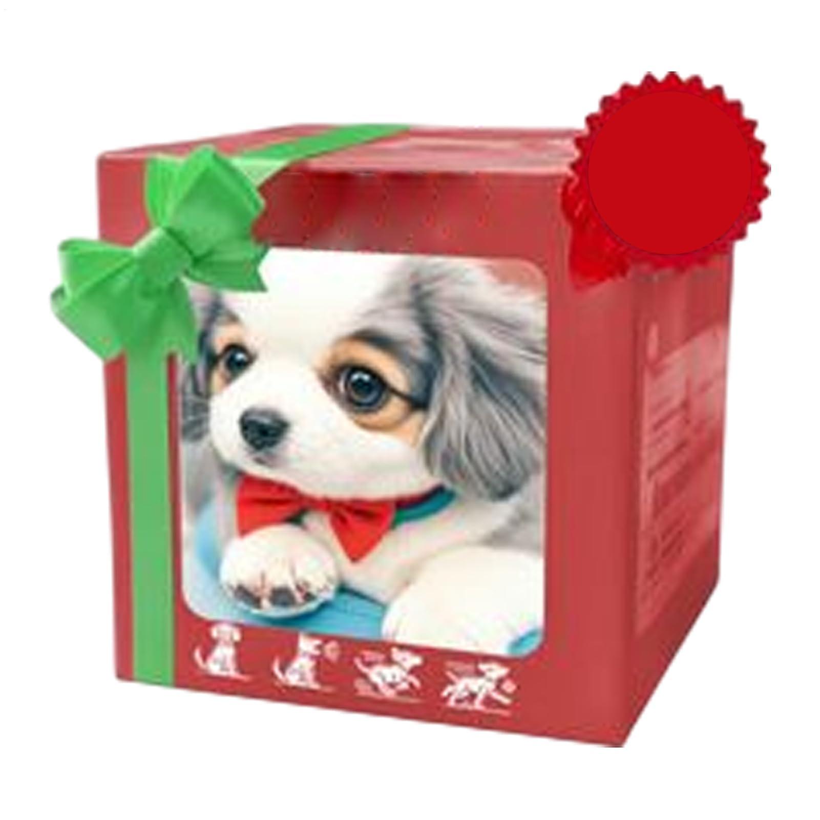 Realistic Puppy Robot, Plush St. Bernard Dog Simulation Toy for Kids and Adults, Soft Sleeping Stuffed Animal, Grey