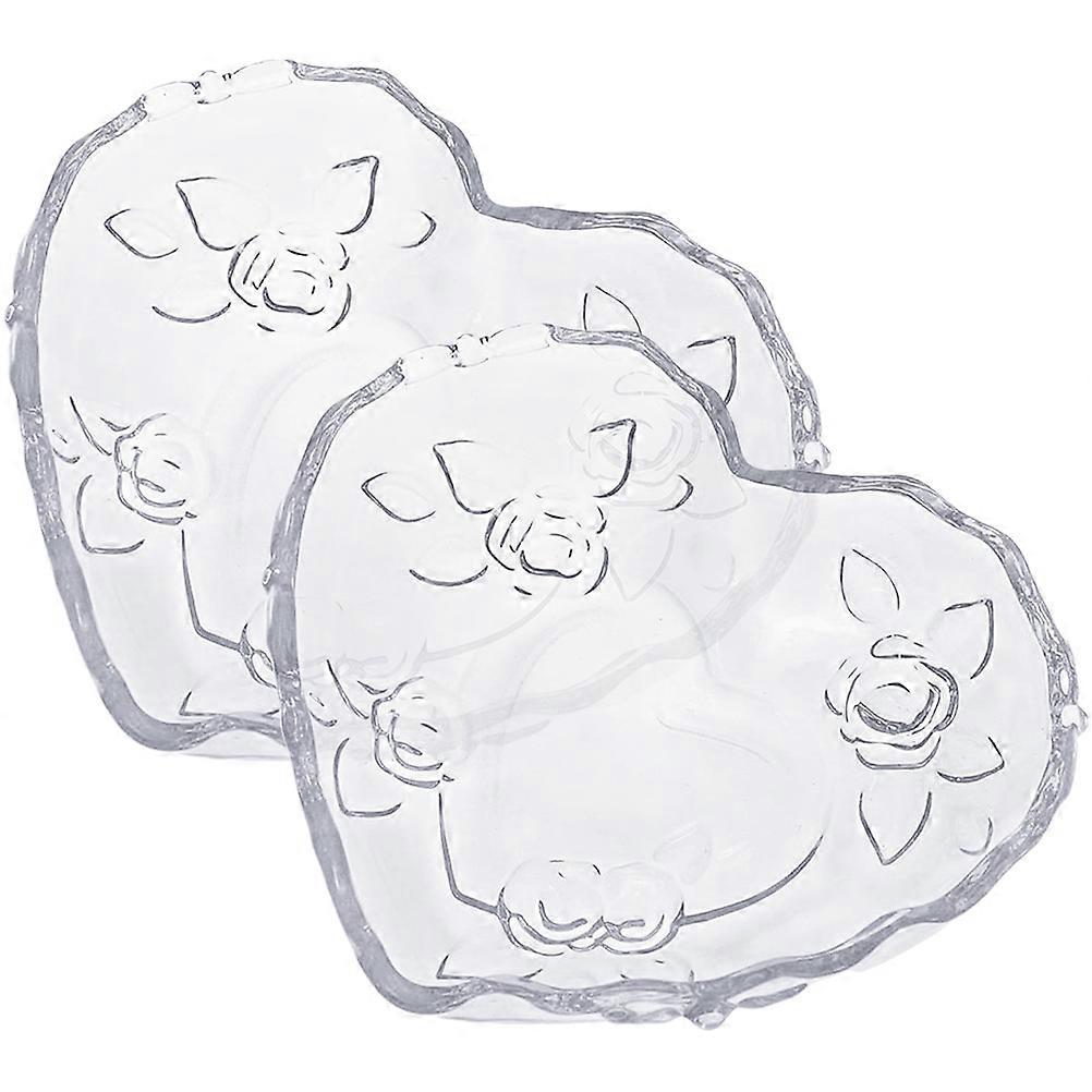 Here's a polished and professional product description based on your input:
**2pcs Heart Shaped Glass Snack Bowls – Elegant Multi Functional