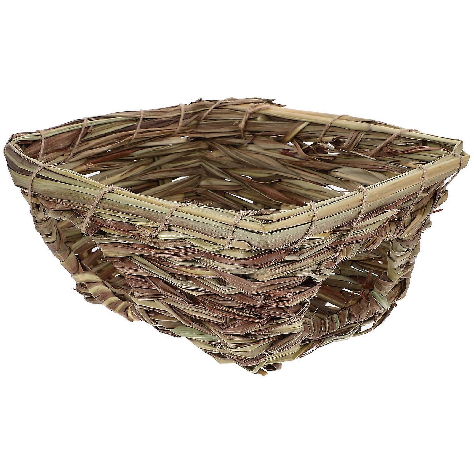 Rabbit Grass House Hamster Hideout House Plastic Summer Winter 26X20cm Provide Comfort 1Pack