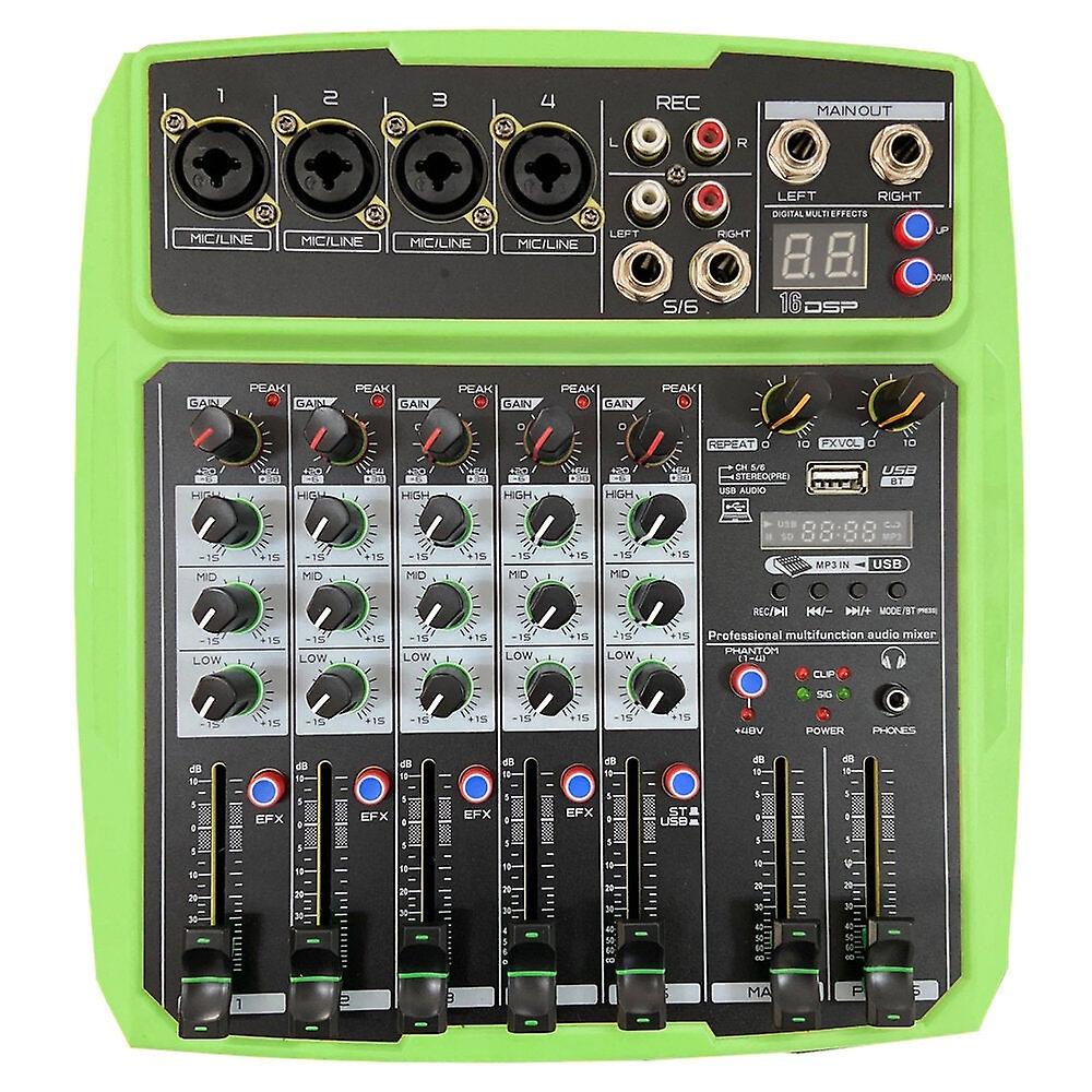 Mini 4 Channel 16 Dsp Effect Usb Delay And Repeat Efferts Audio Mixer Console With Volume Contrl