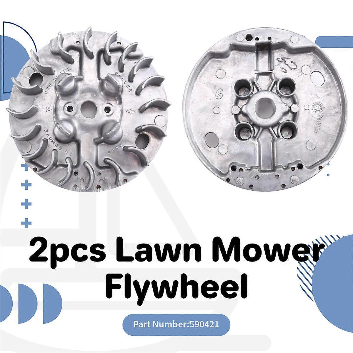 2PCS 590421 Flywheel Lawn Mower Flywheel for 