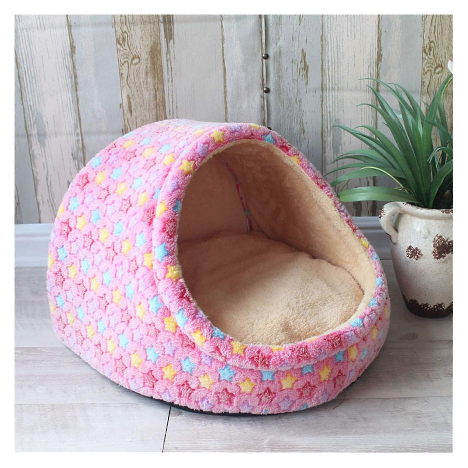 Foldable cat bed with comfortable mat Cozy dog house for small to mediumsized pets, ideal for travel, Chihuahuas, and kittens.