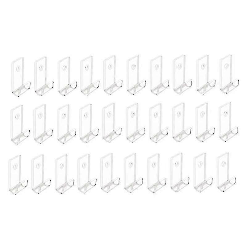 Vinyl Record Display Shelf Wall Mount,30Pc Minimalist Acrylic Vinyl Holder Wall Record Wall Display Stand for CD Display bs