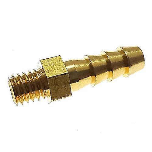 Mini Pagoden Tube Connectors M5 M6 M8 Brass with Metric External Thread for Leather Tubing and Trachea Connection 4/5/6/8 mm