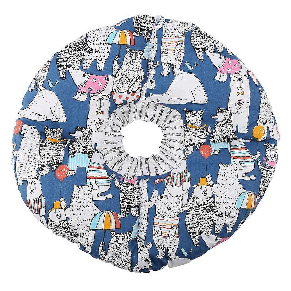 Soft Edge Circle Pet Cat Protection Collar Healing Neck Protection Anti bite Safty Collar Blue