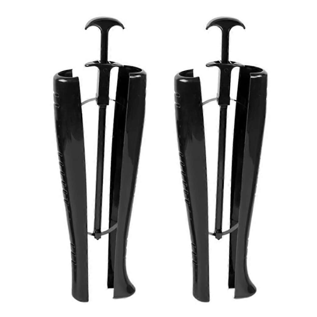 Stiefel Shaper Plastic Shoe Tree Inserts Knee Boot Supports Holder Tool Black with Handle Boot Stretchers Supports Plastic Shoe Shapers