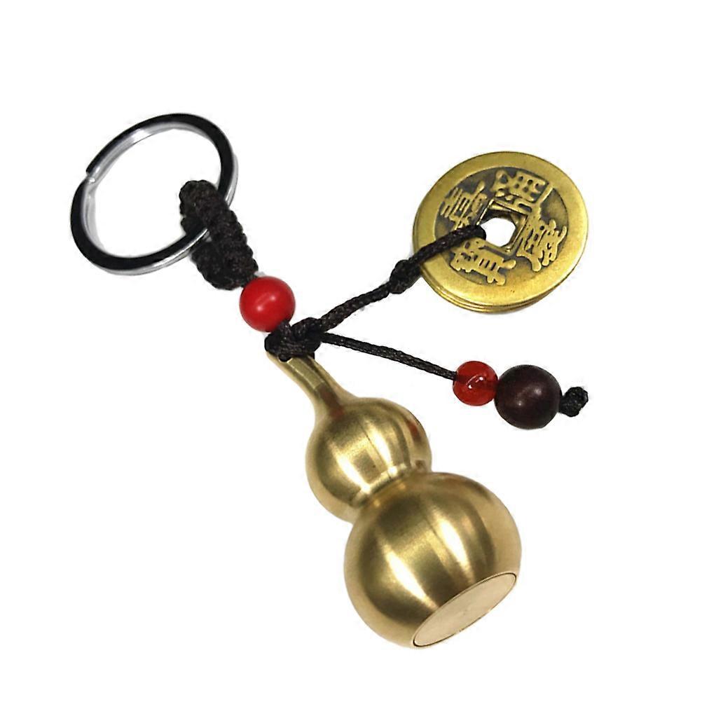 Copper Keychain Golden Organizer for Everyday Use 4.6*2.1cm 1Pc