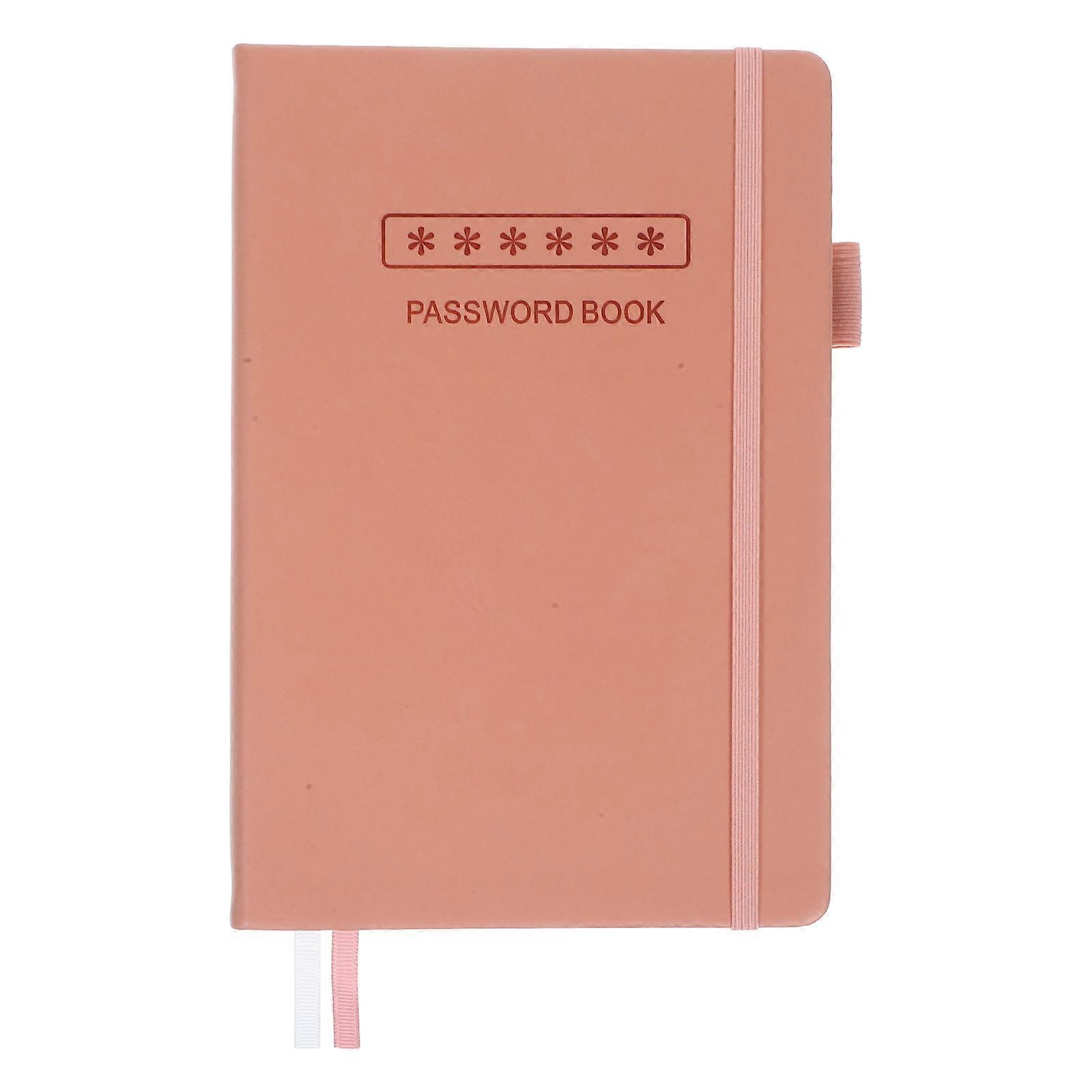 Password Notepad Rectangular Shape Fashionable Design Home Use Pu Material Website Address Management 1Pack