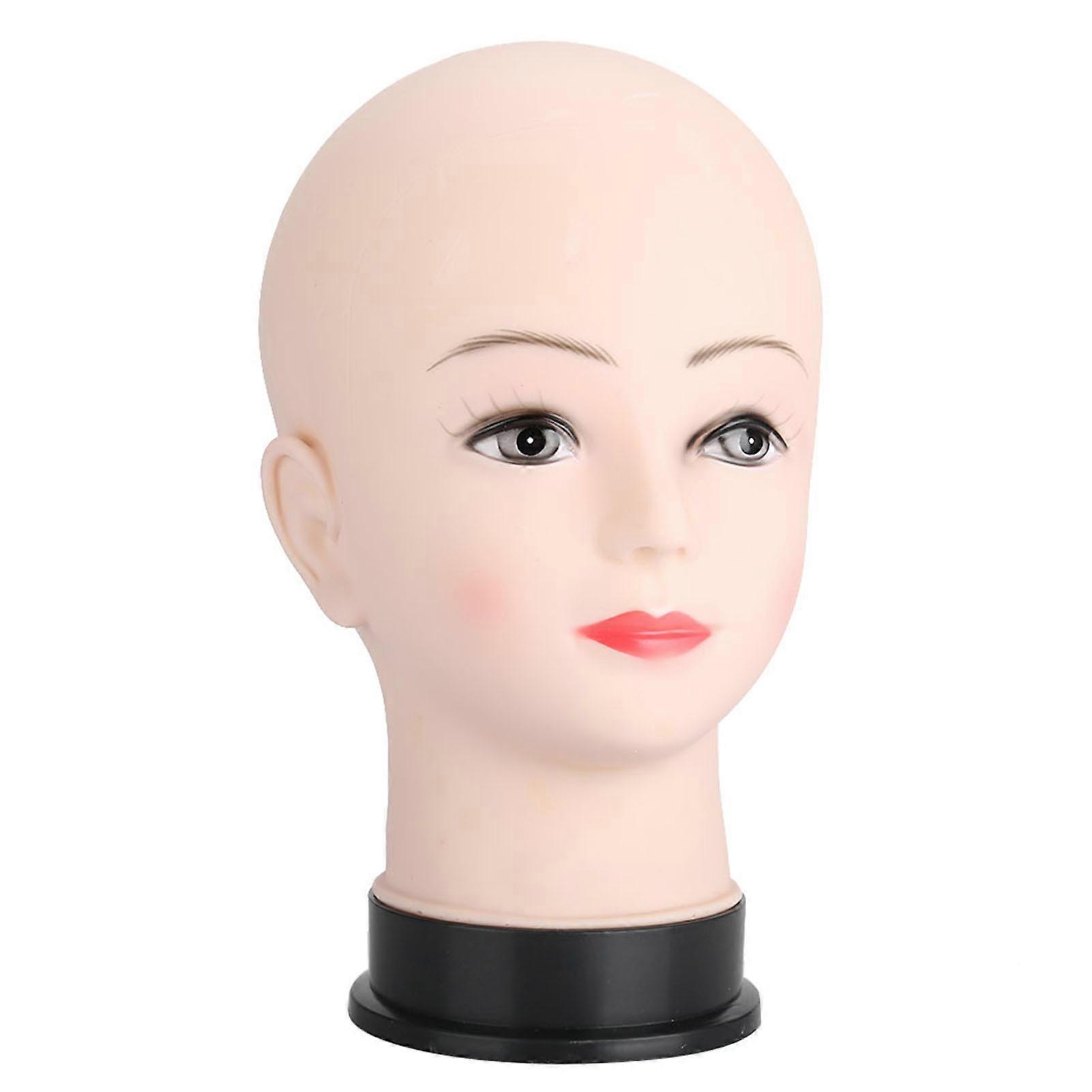 Soft Mannequin Head Massage Makeup Practice Head Model Cosmetology Training Wig Hat Display