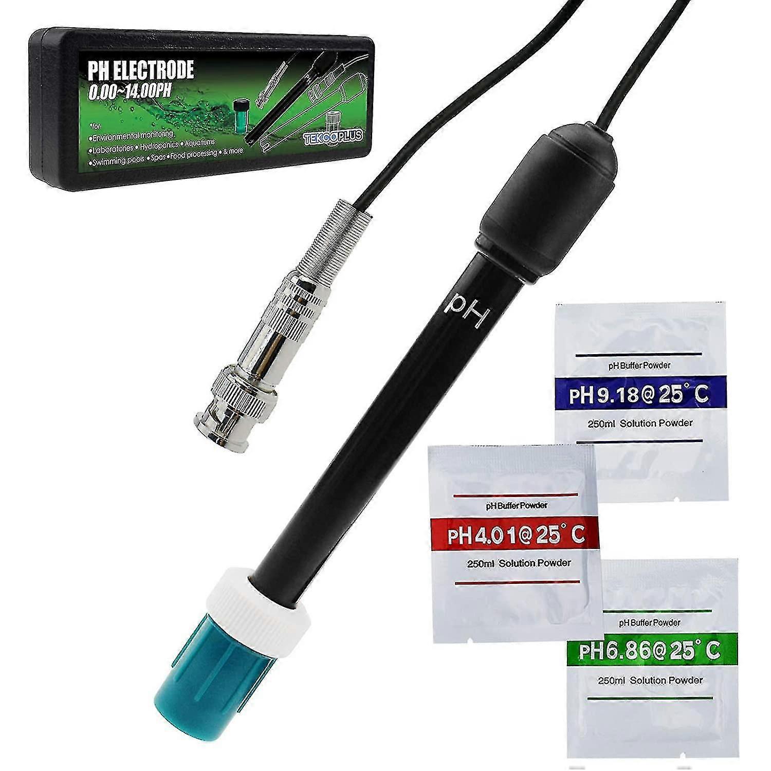 Ph With Electrode 300cm Long Cable And Bnc Plug For Ph Meter Controller (bnc Ph Electrode)