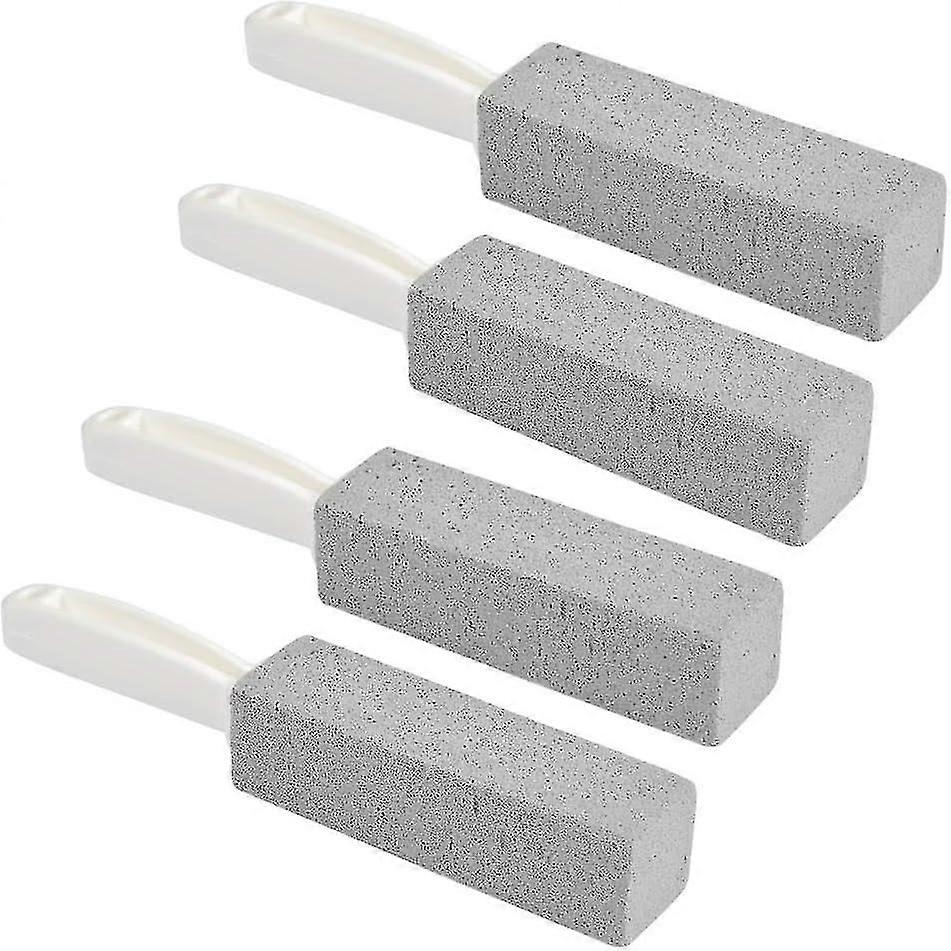 4 Adet Pomza Taşı Kulplu Tuvalet Temizleyici - Tuvalet Pomza Taşı Mutfak İçin Temizleme Taşı Banyo Havuzu Ev Temizliği Ayaklar