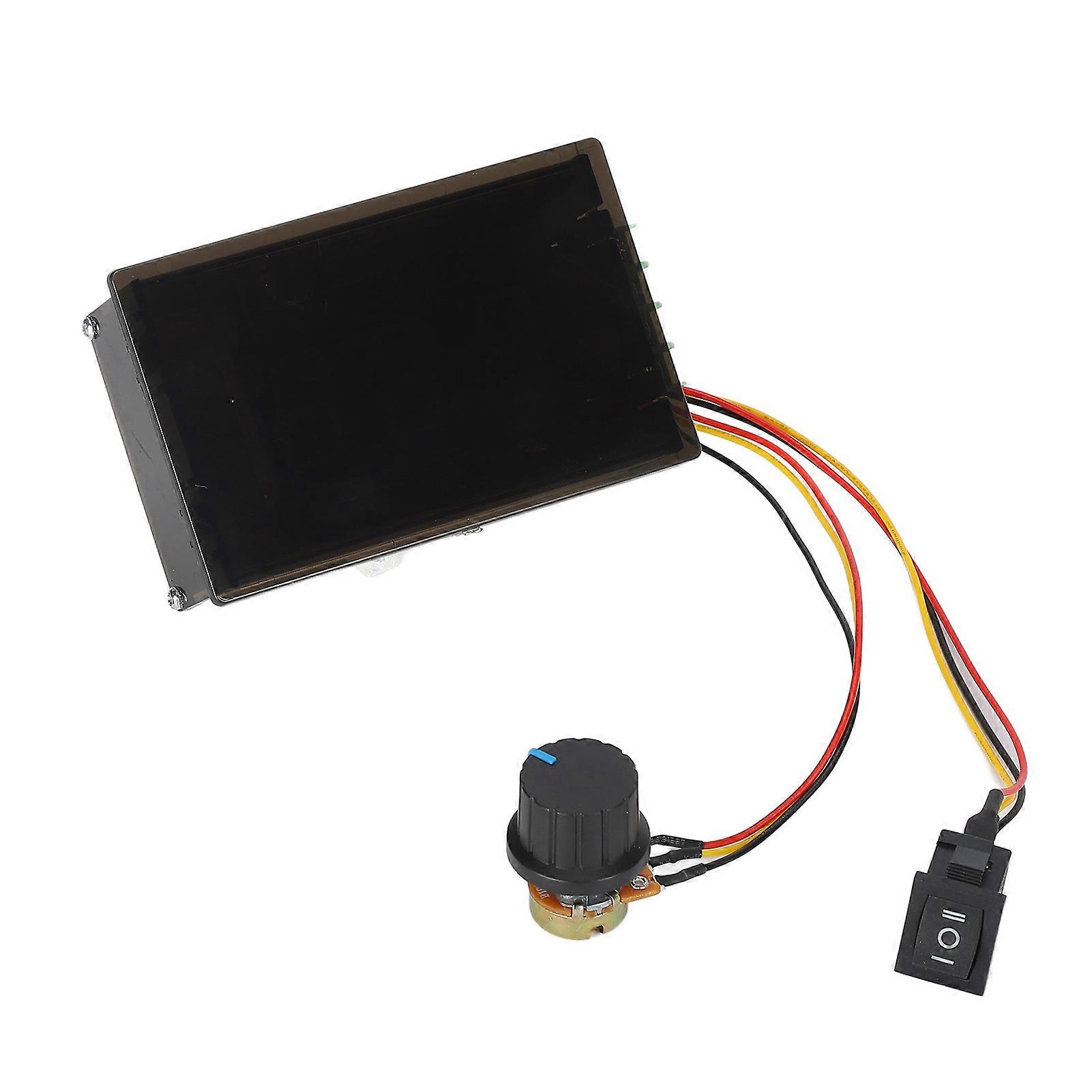 PWM Motor Speed Controller Stepless Regulator Variable CW CCW Button Switch DC6‑60V 20A ES3
