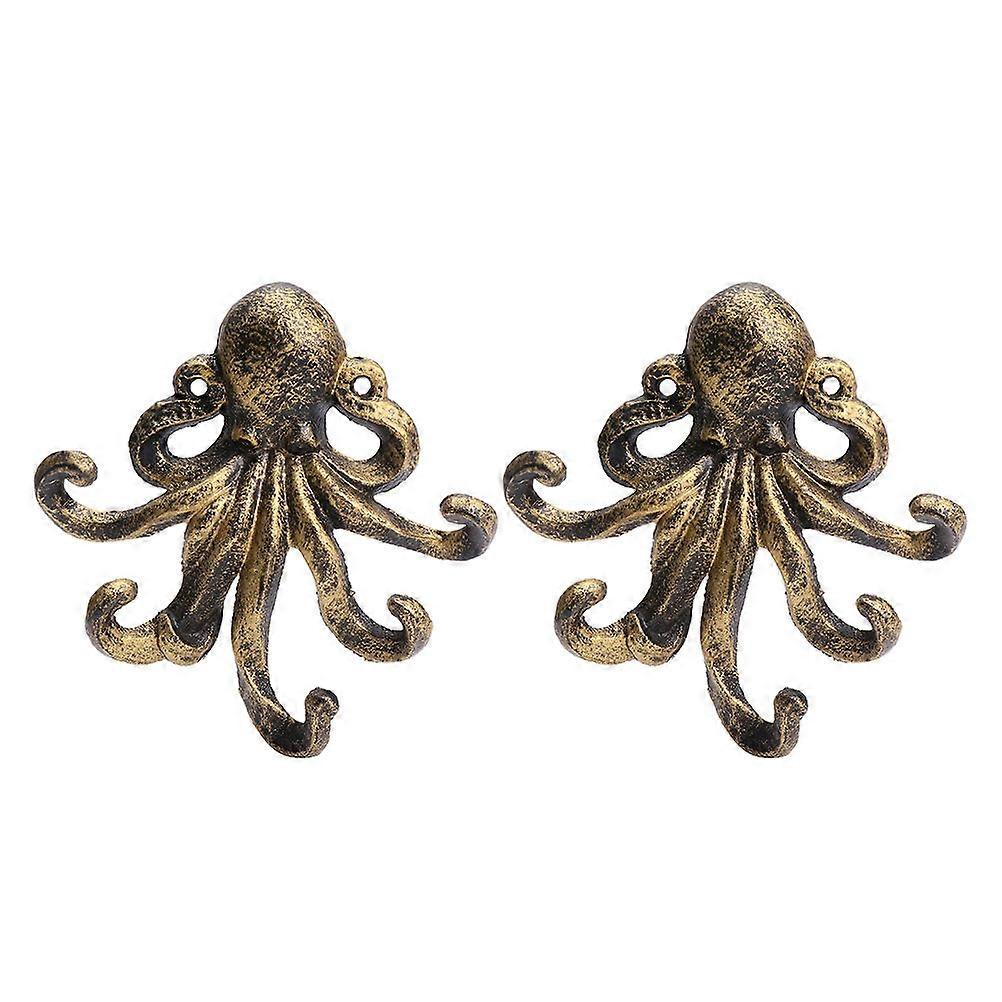 2pcs Iron Animal Wall Hooks for Coats, Hats, and Keys – Sturdy Decorative Hangers for Home, Office, or Café – Easy to Clean