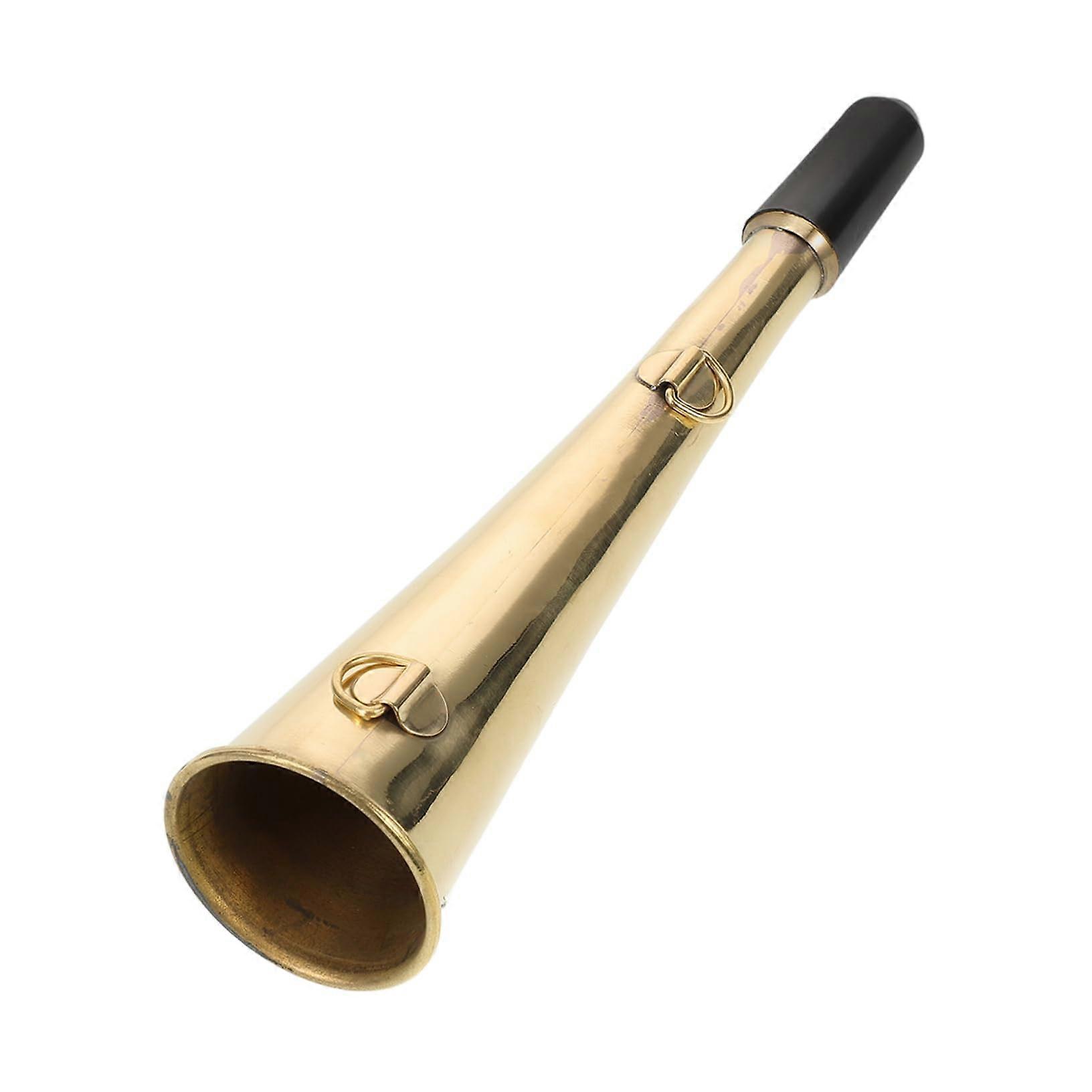 Eisenbahn horn for safety signaling systems, compact design with clear sound projection for signaling and alarm purposes.