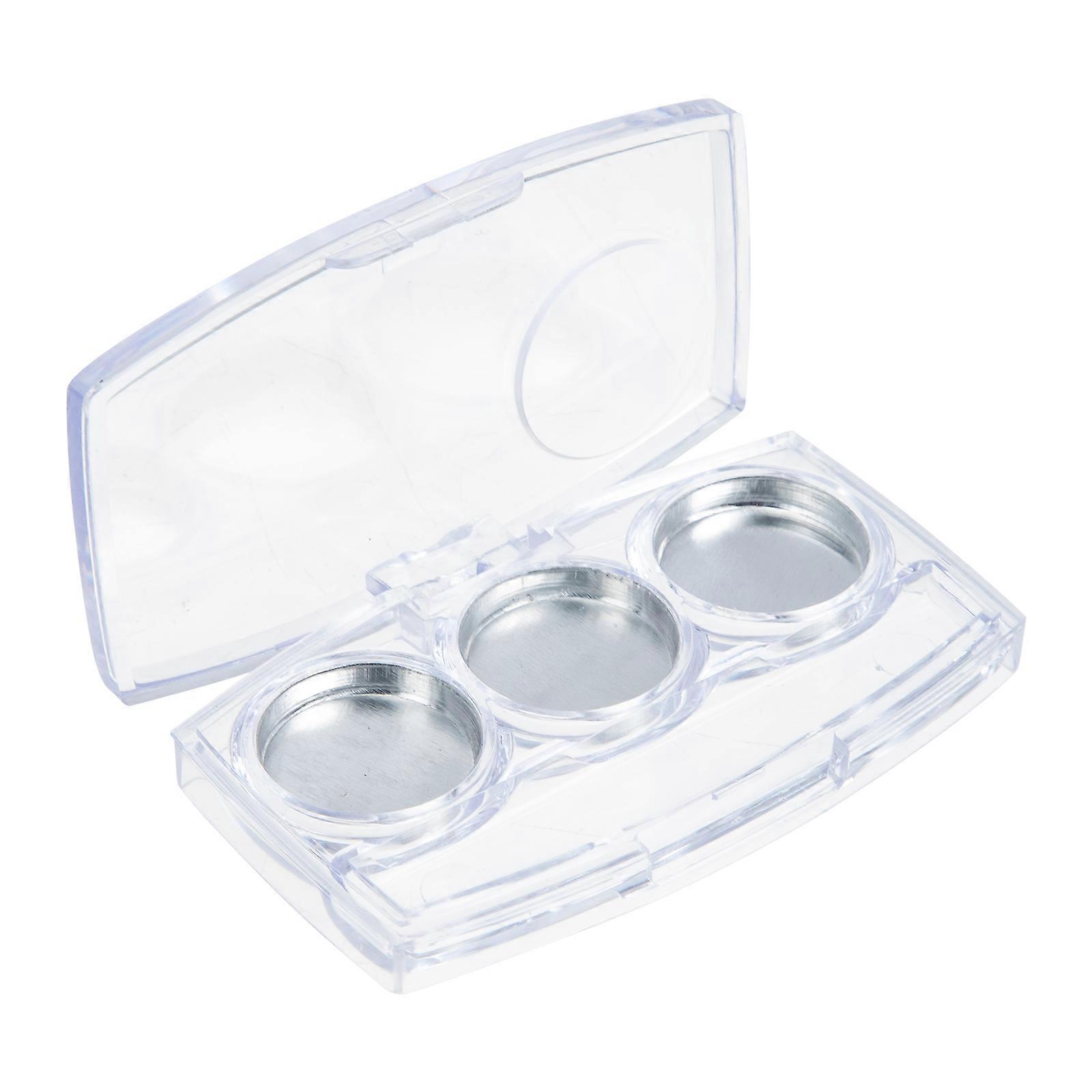 Empty Eyeshadow Box 6Pcs for Organizing Cosmetics with Multi-Grid Design