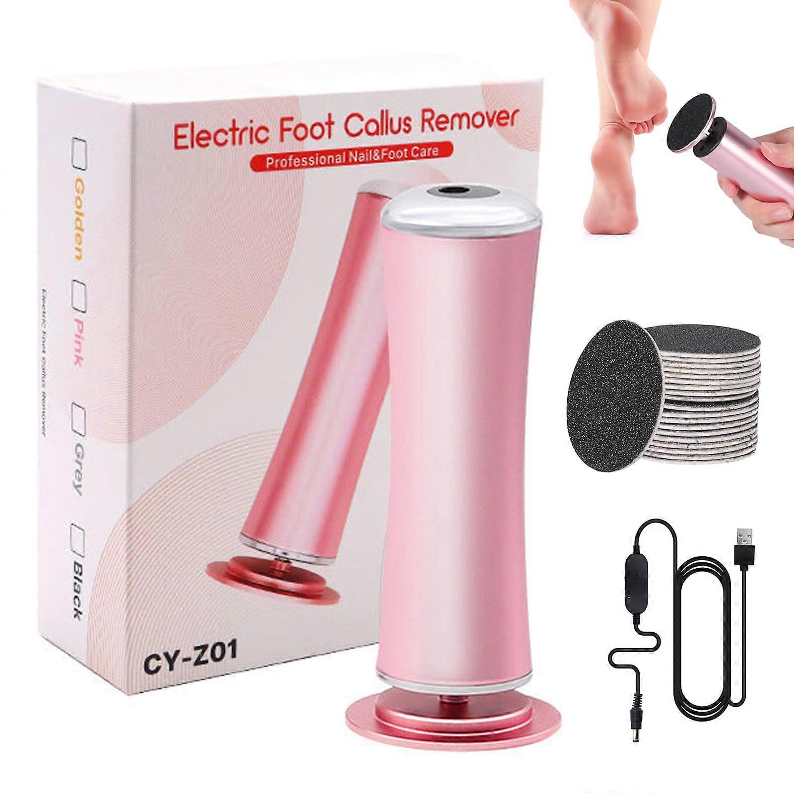 Versaselect Electric Foot Callus Remover, Adjustable Speed, Pink