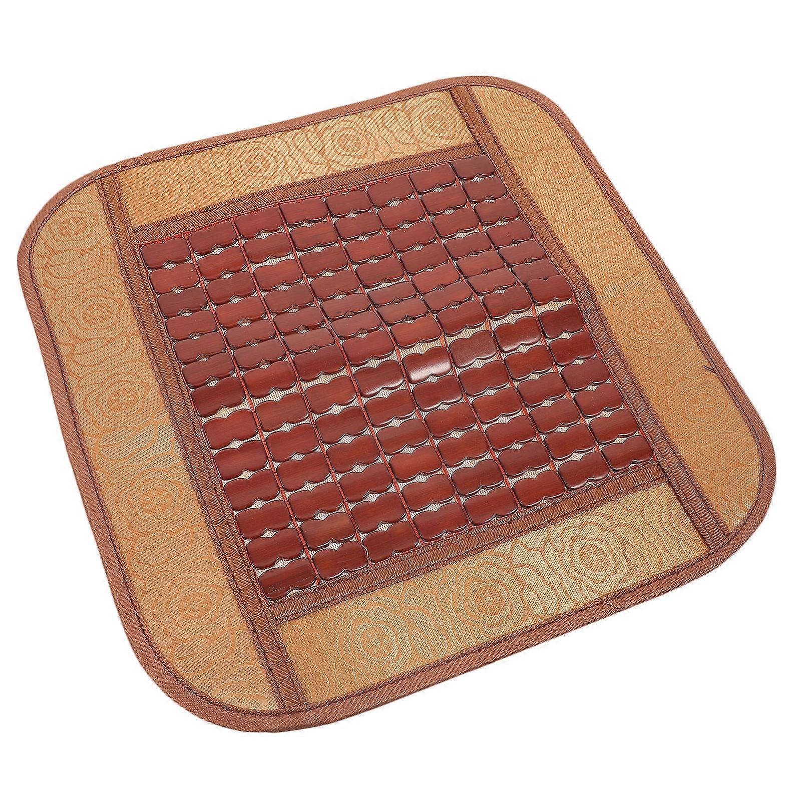 Bamboo Chair Mat Cooling Indoor Use Square Shape Simple Style 40X40CM 1Pack