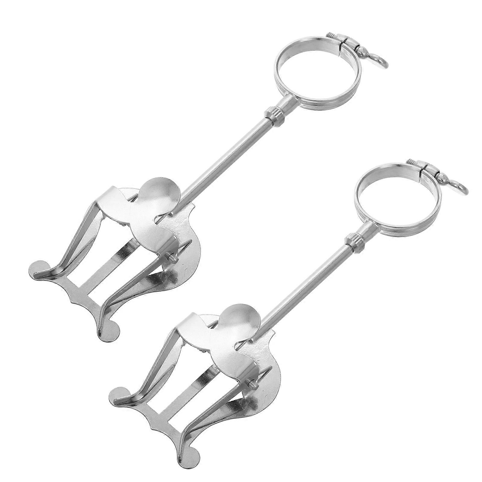 Adjustable Lyre Music Clamp for Clarinet & Trumpet – Stable Support Holder with Sliding Buckle, Portable & Compact Design for Marching Band Musicians