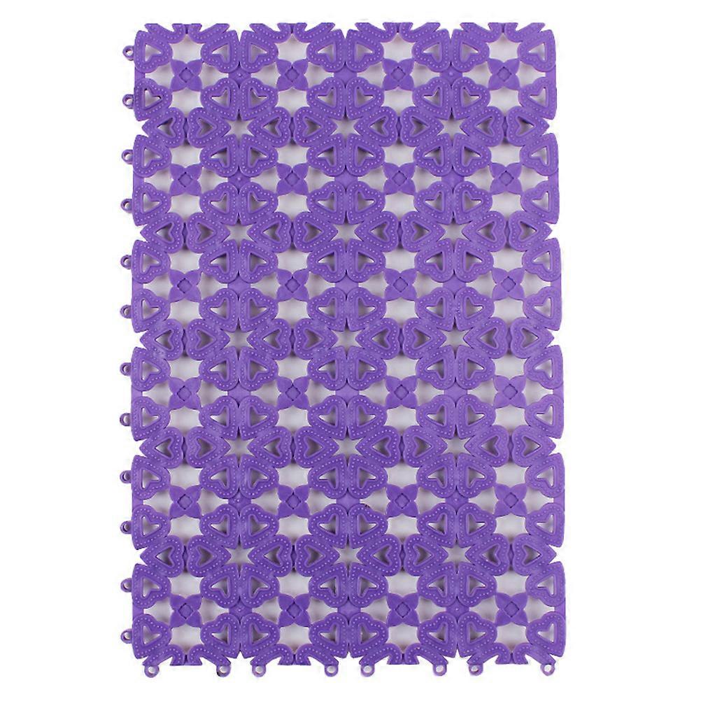 Nonslip Pet Mat with Hollow Heart Design for Cage Use Made of PVC 4pcs Assorted Color