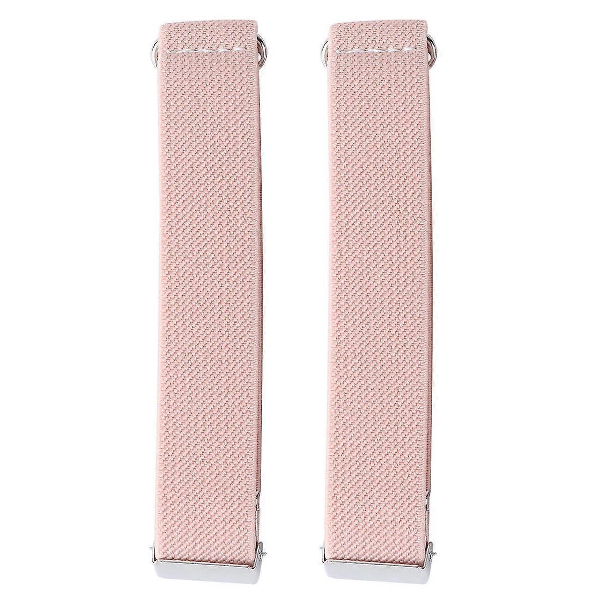Unisex Adjustable Armband Shirt Sleeve Ring Cool Fashion Pink 32X2cm Stretchable 1 Pair
