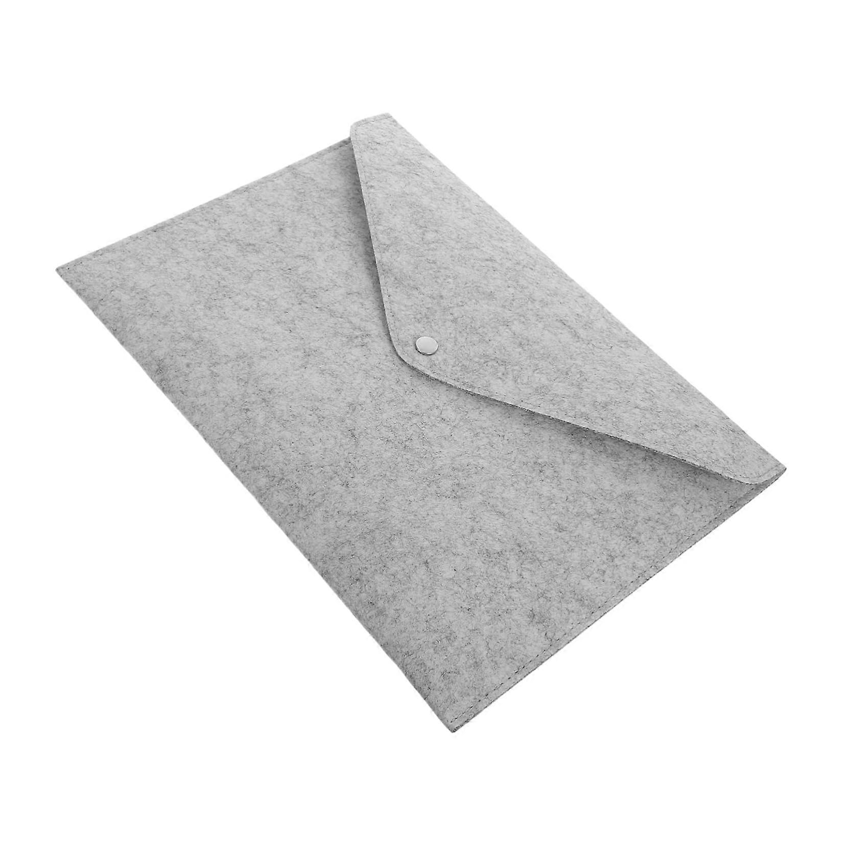 Felt Folder with Button Closure Document Carry Bag for Papers Stylish Storage Solution for Office School Travel Eco-Friendly Material