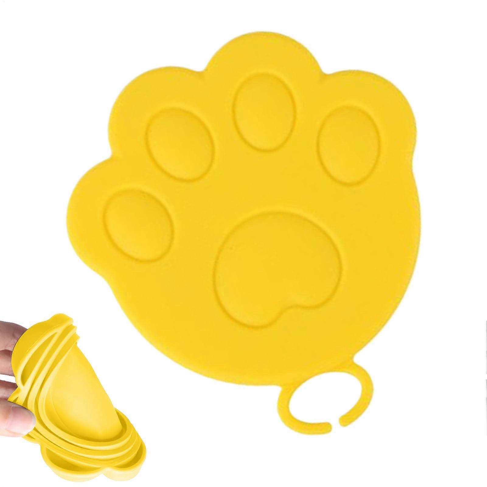 Drink Can Lid, Cat Paw Design Silicone Stretchable Lids, LeakProof Covers for Bowls