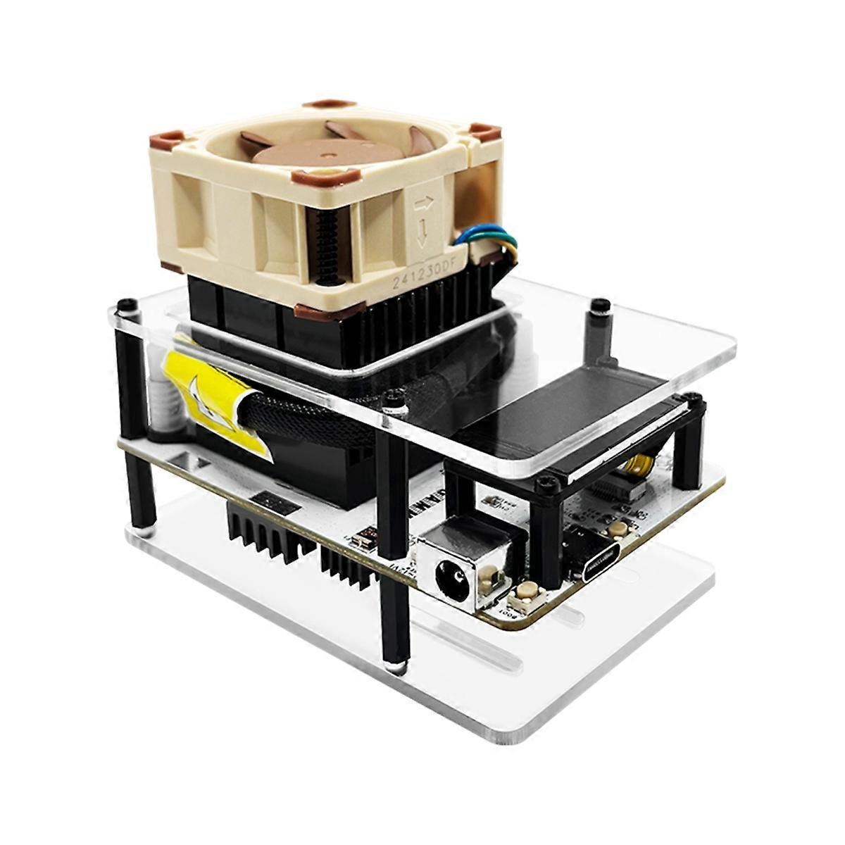 Upgrade Silent 1.14 Inch Display Bitaxe Gamma601 Solo Miner 1.2TH/S BM1370 Asic Chip 2.4G WiF BTC Lotterys Miner UK Plug