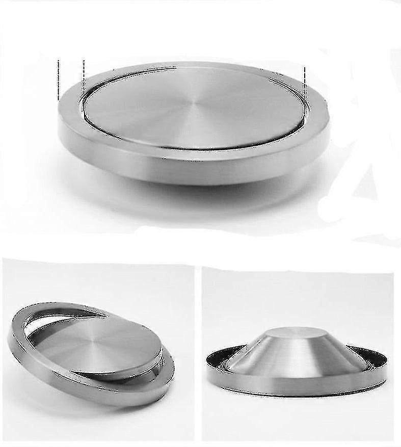 Couvercle de couvercle à rabat d’équilibre encastré en acier inoxydable pour poubelle avec conception durable