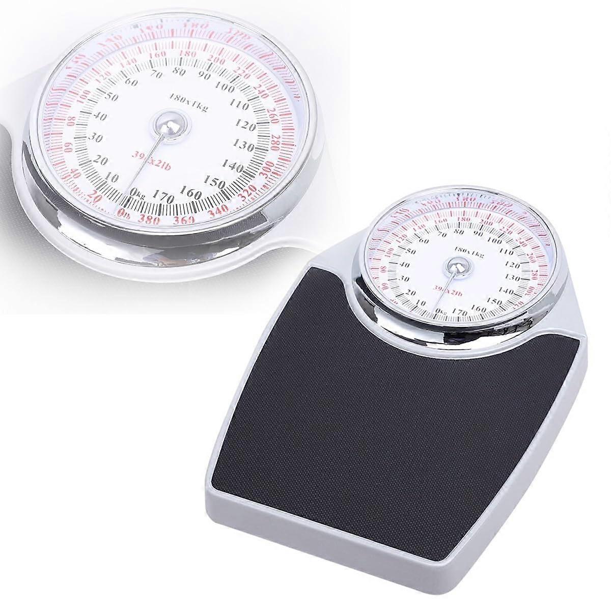 Bathroom Scales Mechanical Analog Scale with Non-Slip Surface and Oversized Dial, Maximum Weight 160 kg