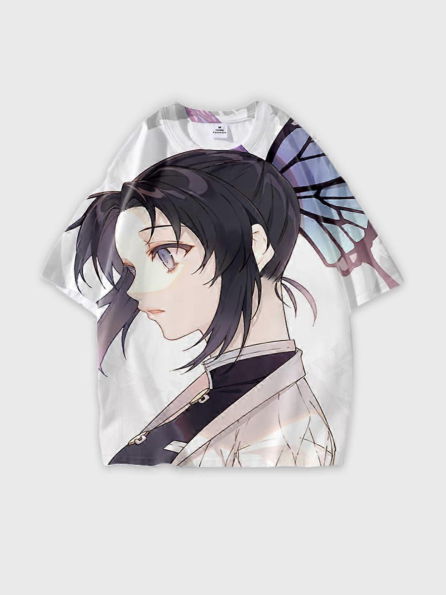 T-shirt round neck Character Pattern loose short sleeve P2282