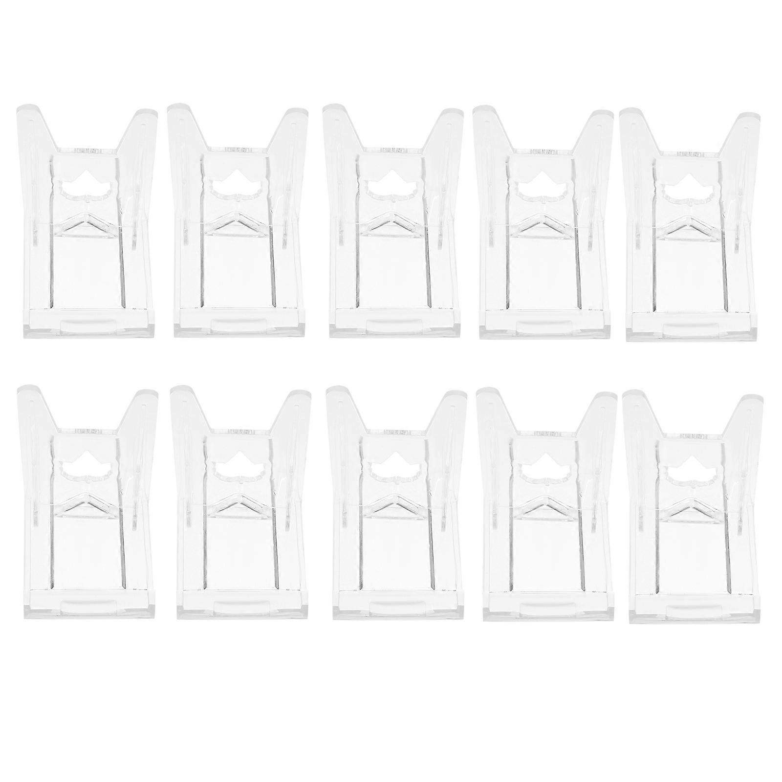 Acrylic Display Stand for Home Use Transparent Phone and Plate Stand Versatile Adjustable 10pcs