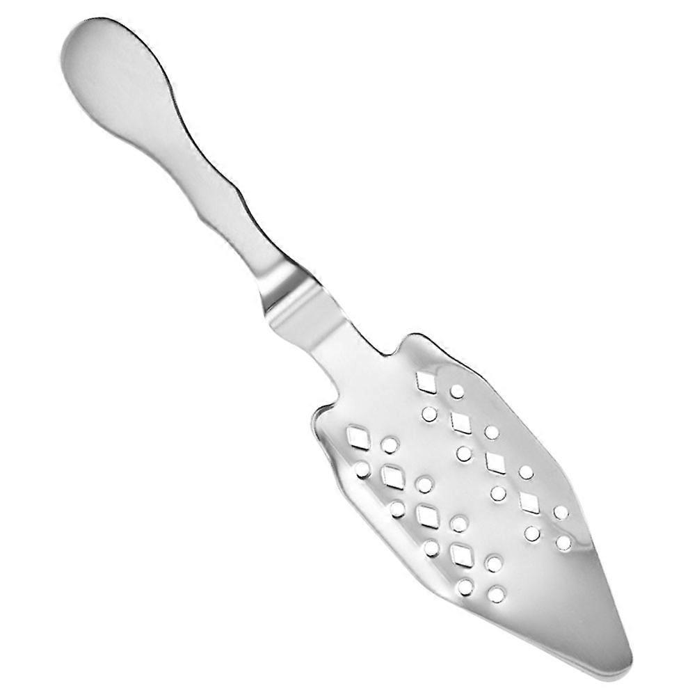 Handheld Absinthe Dripper with Stainless Steel Mesh Filter and Sugar Cube Strainer for Cocktail Making Silver
