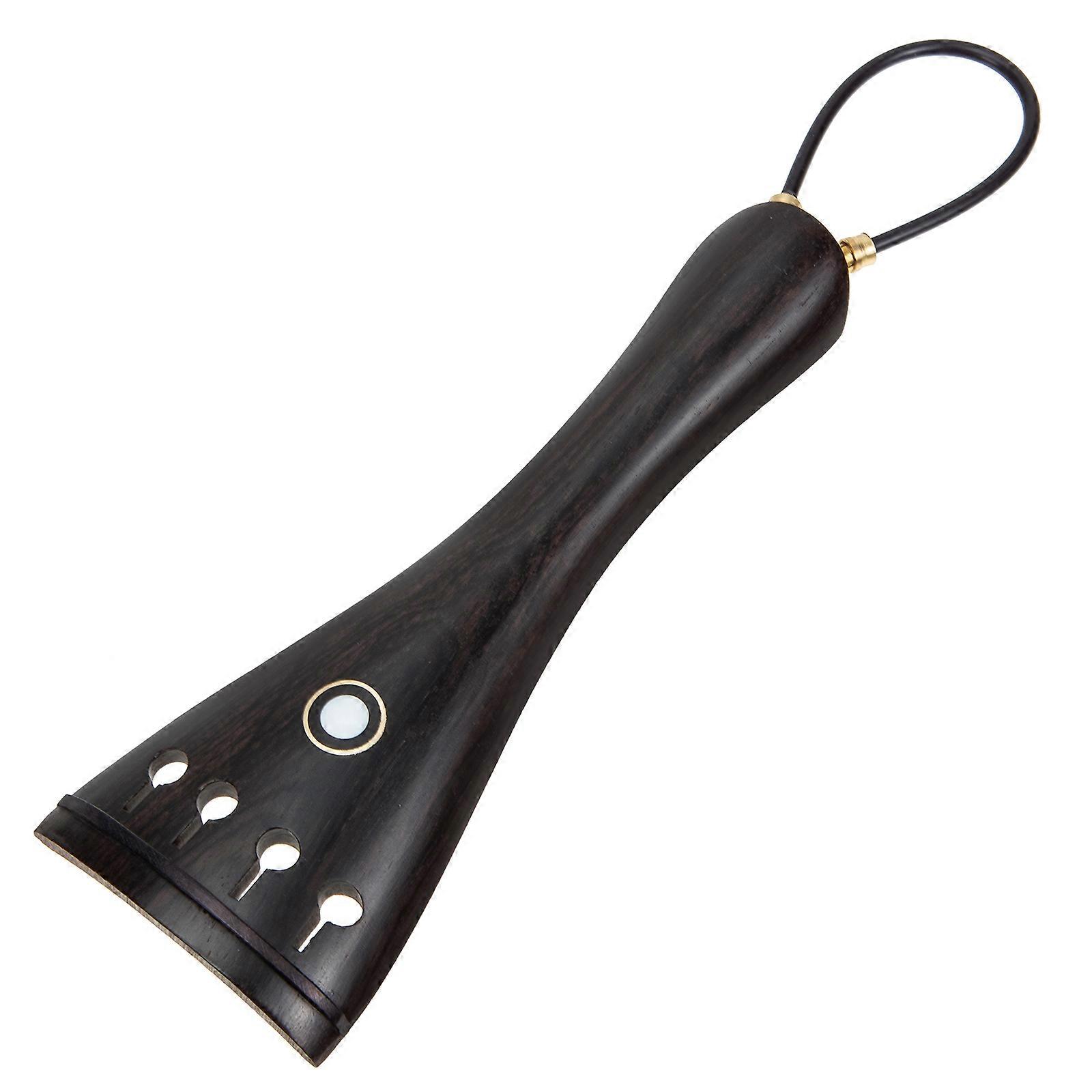 Ebony Violin Tailpiece Board For Musical Instrument Maintenance 4.3x1.6x0.4in Convenient 1 Set