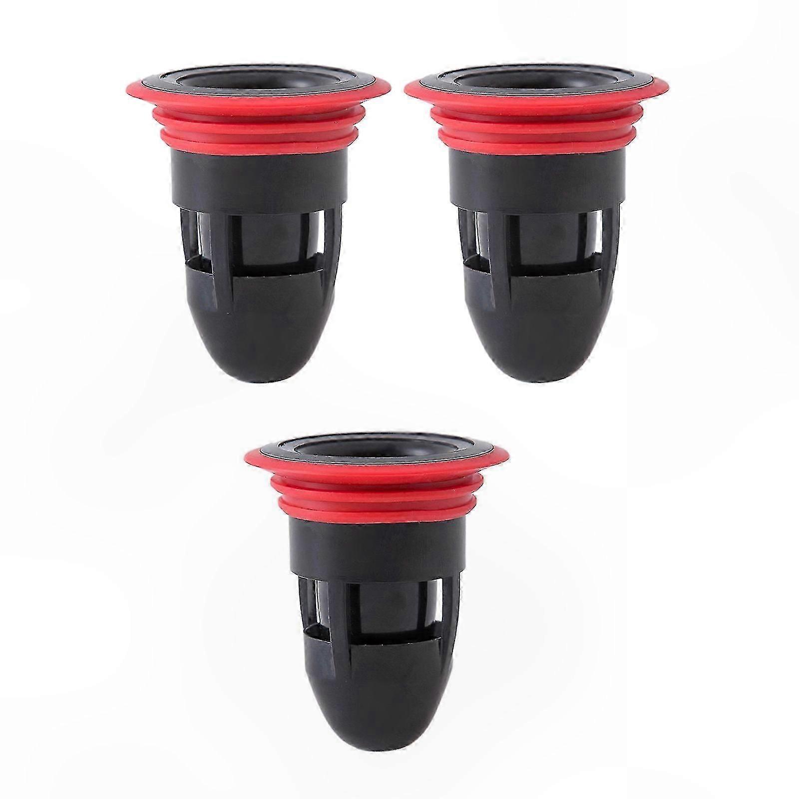 Silicone Core Anti-Odor Seal Ring for Sewer Pipes, 3-Pack, Floor Drain Deodorizer Solution