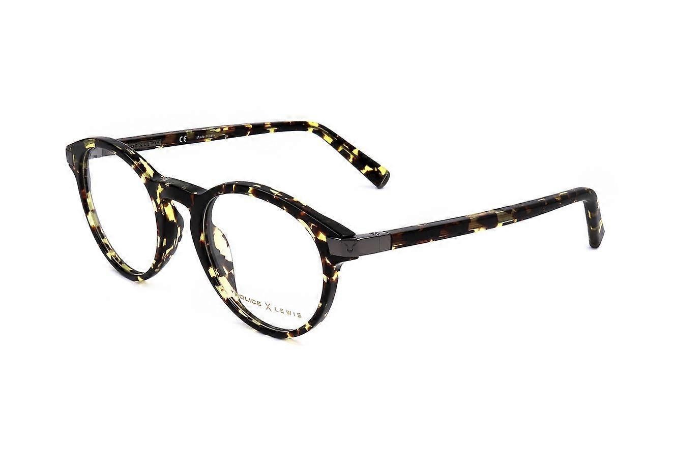 Eyewear Frames Police VPLC53 0789 SHINY PATTERN BROWN-YELLOW 49/21/145 MAN