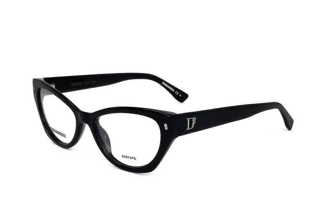 Eyewear Frames Dsquared2 D2 0043 ANS BLACK DARK RUTHENIUM 54/17/145 WOMAN