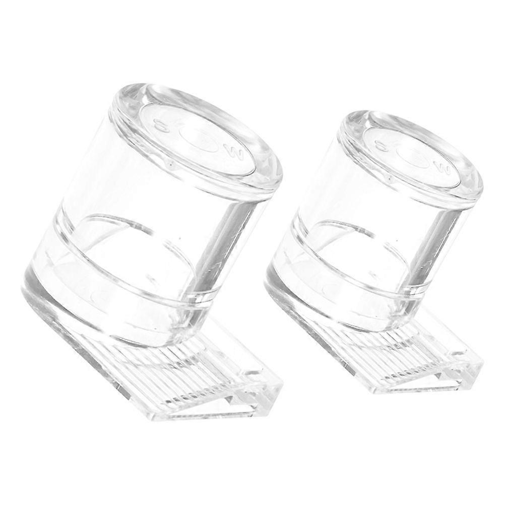 Compact Design Clear Acrylic Ant Water Dish 2Pcs Tailored For Small Animals Ensuring Comfortable Feeding And Hydration