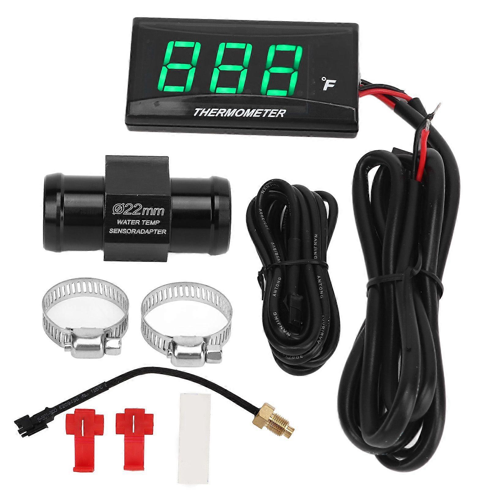 ultra thin LCD water temp gauge for motorcycle DC12V