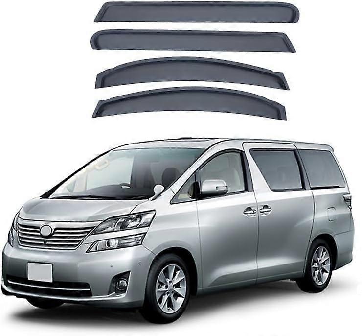 Car Side Window Rain Protection For Toyota Vellfire MK2-AH20 2009-2014, Vent Louvers, Sun Snow Wind