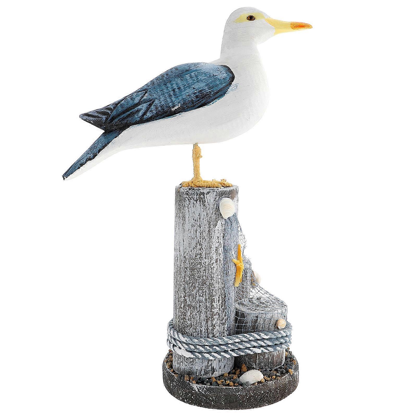 Nautical Bird Figurines Elegant Design for Decoration Assorted Color Synthetic Material 3.5 Inches