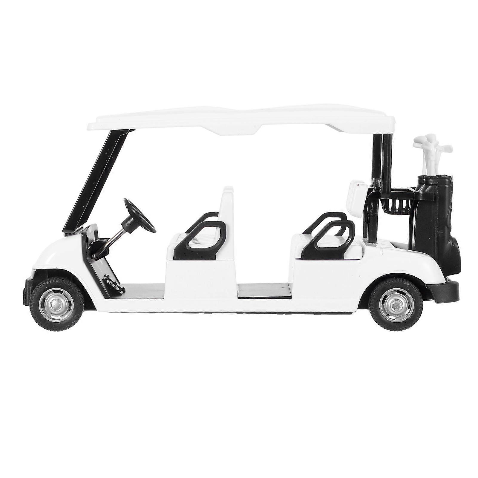 Mini Diecast Golf Cart Model with Pullback Action Authentic Detailed Display for Collectors and Party Supplies